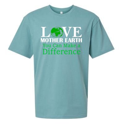 Earth Day Mother Earth Environtal Awareness Gift Sueded Cloud Jersey T-Shirt