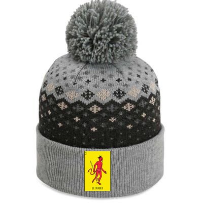 El Diablo Mexican Lottery Culture The Baniff Cuffed Pom Beanie