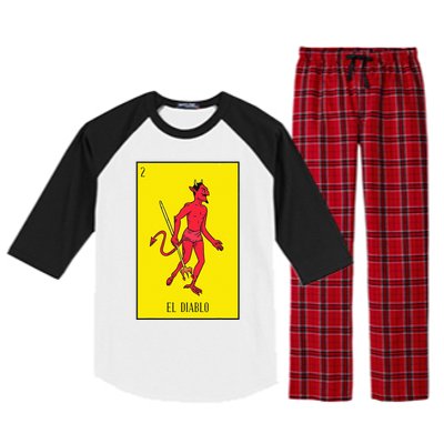 El Diablo Mexican Lottery Culture Raglan Sleeve Pajama Set