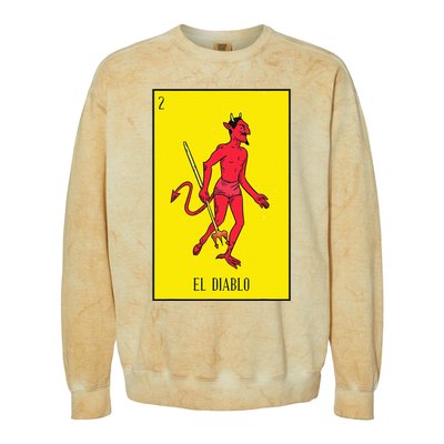 El Diablo Mexican Lottery Culture Colorblast Crewneck Sweatshirt