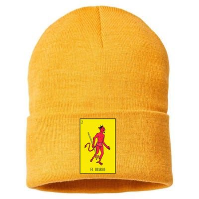 El Diablo Mexican Lottery Culture Sustainable Knit Beanie