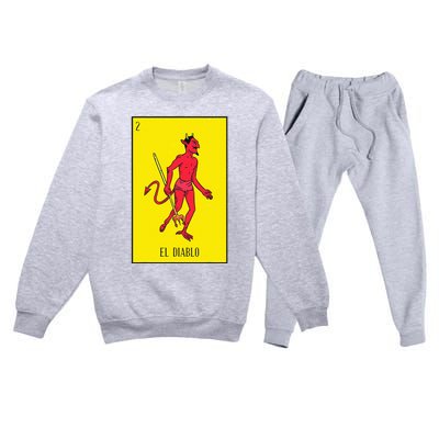 El Diablo Mexican Lottery Culture Premium Crewneck Sweatsuit Set