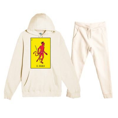 El Diablo Mexican Lottery Culture Premium Hooded Sweatsuit Set