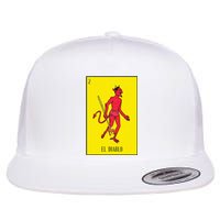 El Diablo Mexican Lottery Culture Flat Bill Trucker Hat