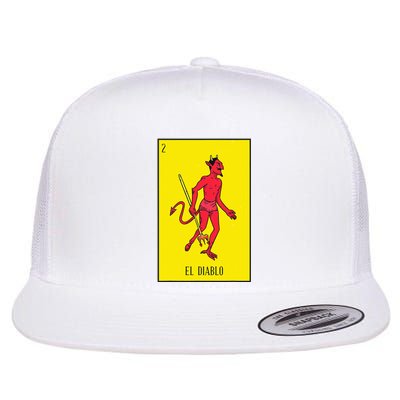 El Diablo Mexican Lottery Culture Flat Bill Trucker Hat