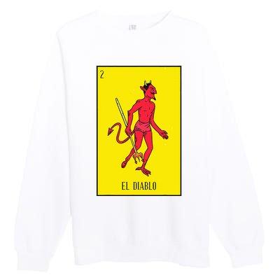 El Diablo Mexican Lottery Culture Premium Crewneck Sweatshirt