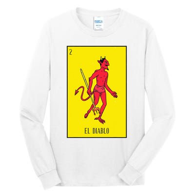 El Diablo Mexican Lottery Culture Tall Long Sleeve T-Shirt