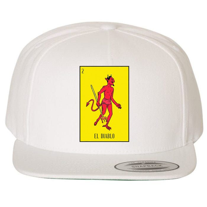 El Diablo Mexican Lottery Culture Wool Snapback Cap