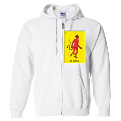 El Diablo Mexican Lottery Culture Full Zip Hoodie