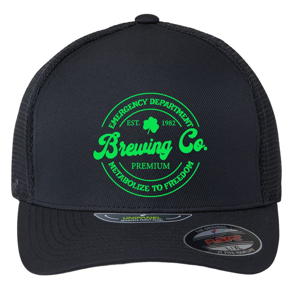 Emergency Department Metabolize To Freedom St Patricks Day Flexfit Unipanel Trucker Cap