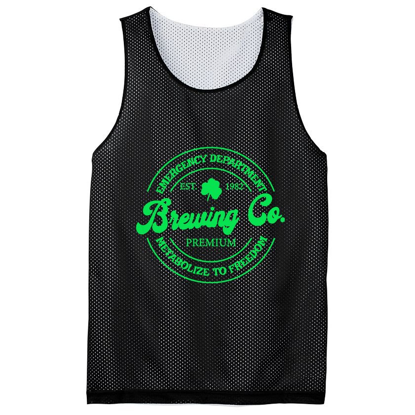 Emergency Department Metabolize To Freedom St Patricks Day Mesh Reversible Basketball Jersey Tank