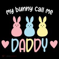 Easter Day My Favorite Bunnies Call Me Daddy Easter Father's Day Sustainable Bucket Hat