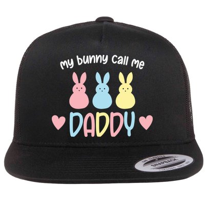 Easter Day My Favorite Bunnies Call Me Daddy Easter Father's Day Flatbill Hat