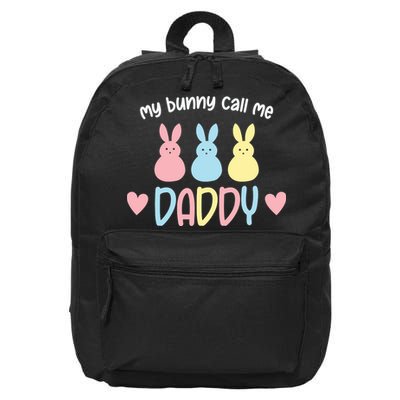 Easter Day My Favorite Bunnies Call Me Daddy Easter Father's Day 16 in Basic Backpack