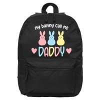 Easter Day My Favorite Bunnies Call Me Daddy Easter Father's Day 16 in Basic Backpack
