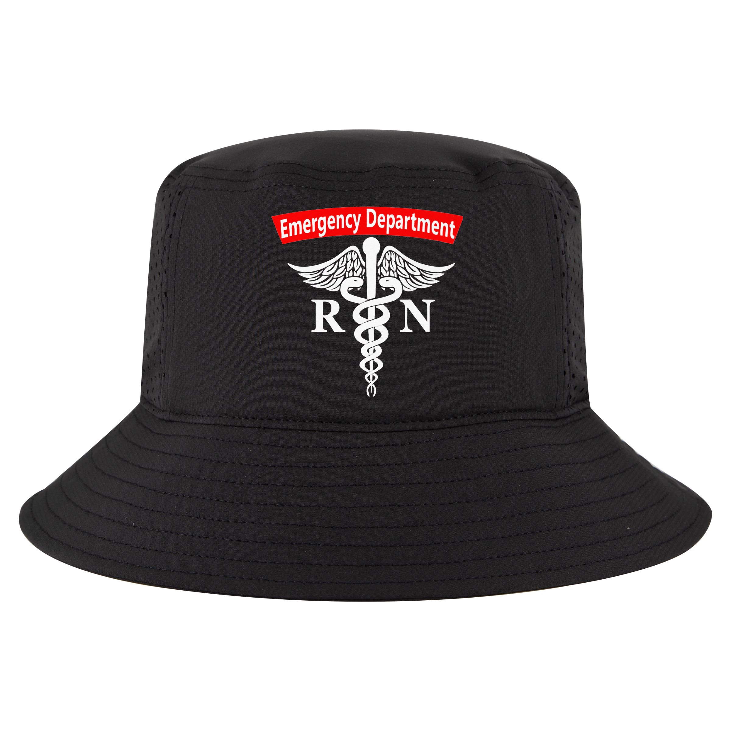 Emergency Department Nursing ER Registered Nurse RN Caduceus Cool Comfort Performance Bucket Hat