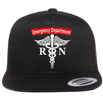Emergency Department Nursing ER Registered Nurse RN Caduceus Flatbill Hat