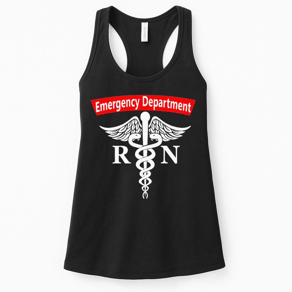 Emergency Department Nursing ER Registered Nurse RN Caduceus Womens Tank Top