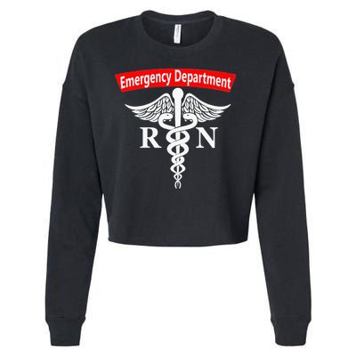 Emergency Department Nursing ER Registered Nurse RN Caduceus Cropped Pullover Crew