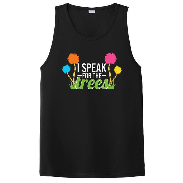 Earth Day Nature Lover Design Speak For The Trees PosiCharge Competitor Tank