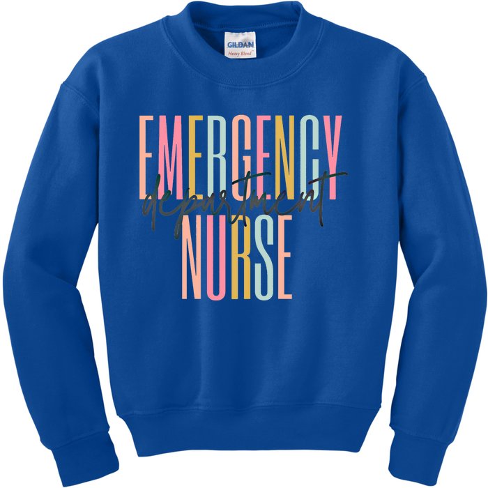 Emergency Departt Nurse Technician Er Nurse Life Gift Kids Sweatshirt