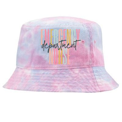 Emergency Departt Nurse Technician Er Nurse Life Gift Tie-Dyed Bucket Hat