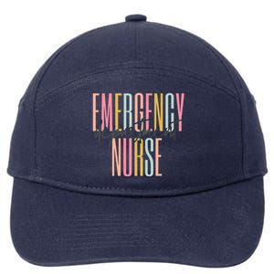 Emergency Departt Nurse Technician Er Nurse Life Gift 7-Panel Snapback Hat