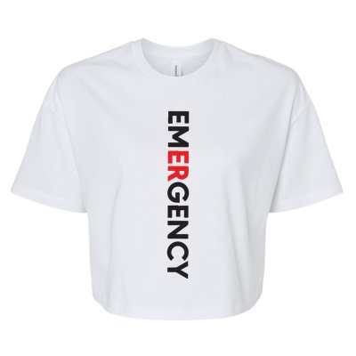 Emergency Department Nurse ER Nurse Bella+Canvas Jersey Crop Tee