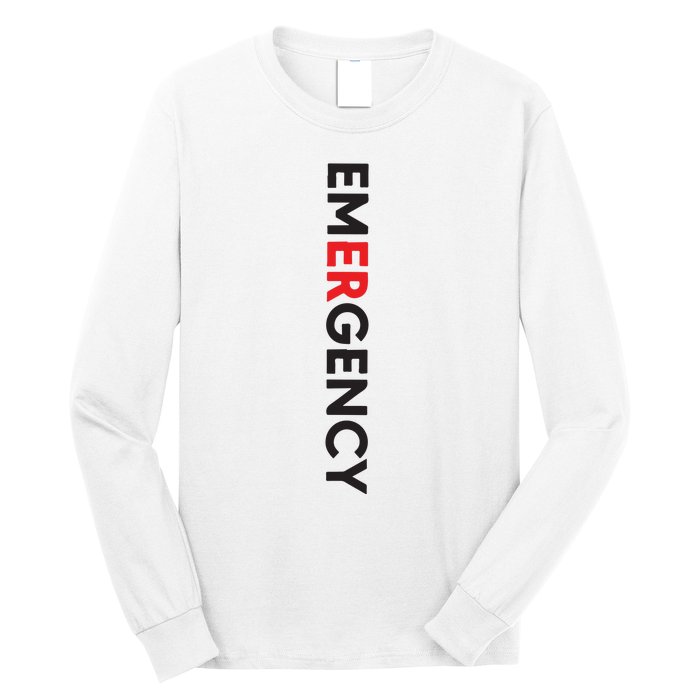 Emergency Department Nurse ER Nurse Long Sleeve Shirt