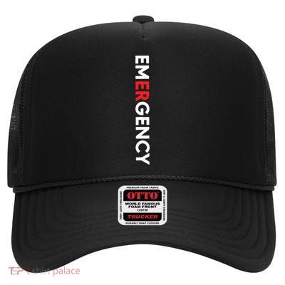 Emergency Department Nurse ER Nurse High Crown Mesh Back Trucker Hat