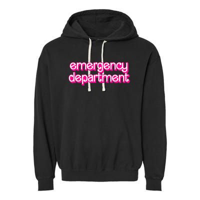 Emergency Department Nurses Er Doctor Garment-Dyed Fleece Hoodie