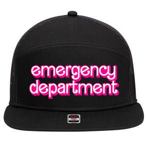 Emergency Department Nurses Er Doctor 7 Panel Mesh Trucker Snapback Hat