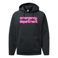 Emergency Department Nurses Er Doctor Performance Fleece Hoodie