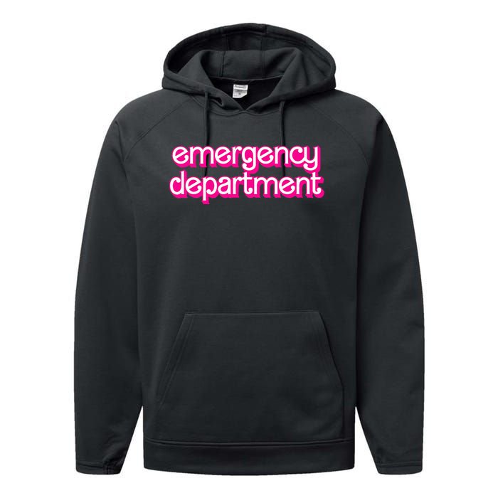 Emergency Department Nurses Er Doctor Performance Fleece Hoodie