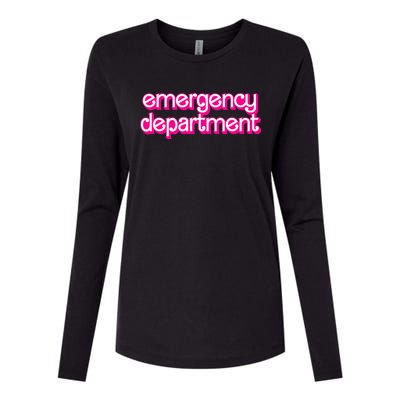 Emergency Department Nurses Er Doctor Womens Cotton Relaxed Long Sleeve T-Shirt