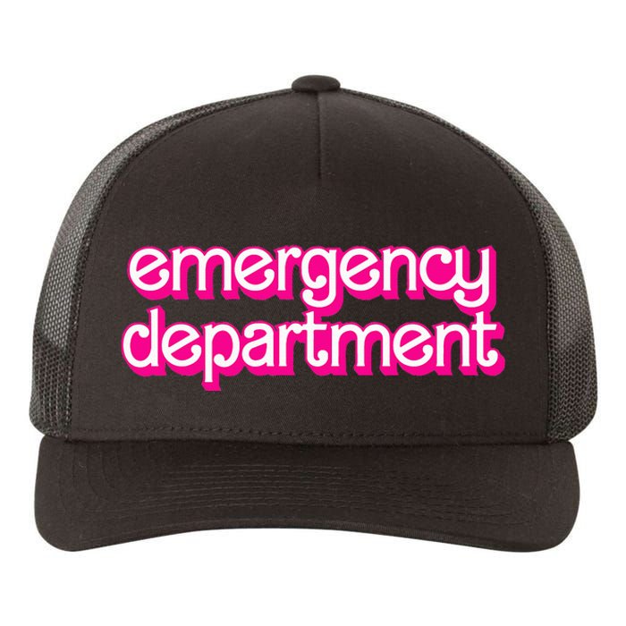 Emergency Department Nurses Er Doctor Yupoong Adult 5-Panel Trucker Hat