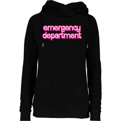 Emergency Department Nurses Er Doctor Womens Funnel Neck Pullover Hood