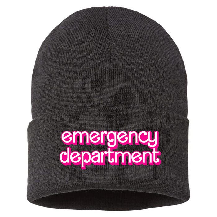 Emergency Department Nurses Er Doctor Sustainable Knit Beanie