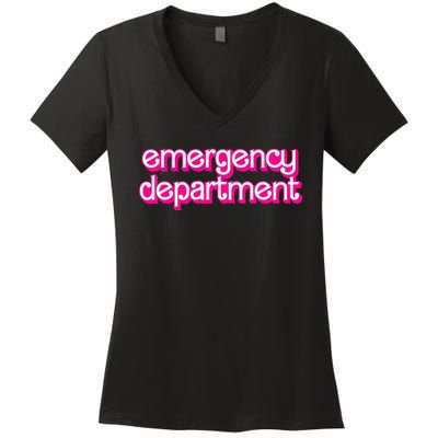 Emergency Department Nurses Er Doctor Women's V-Neck T-Shirt