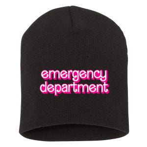 Emergency Department Nurses Er Doctor Short Acrylic Beanie