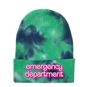 Emergency Department Nurses Er Doctor Tie Dye 12in Knit Beanie