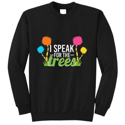 Earth Day Nature Lover Design Speak For The Trees Sweatshirt
