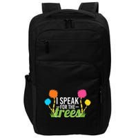 Earth Day Nature Lover Design Speak For The Trees Impact Tech Backpack