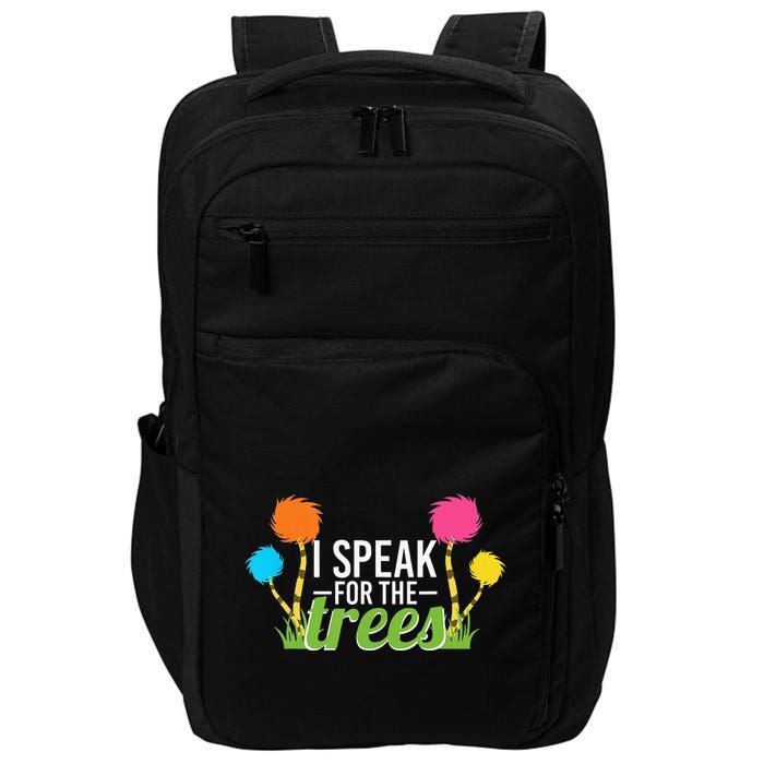 Earth Day Nature Lover Design Speak For The Trees Impact Tech Backpack
