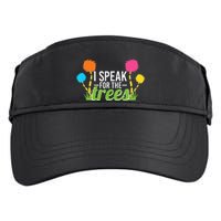 Earth Day Nature Lover Design Speak For The Trees Adult Drive Performance Visor