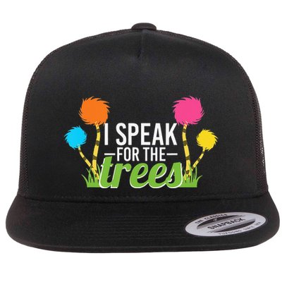 Earth Day Nature Lover Design Speak For The Trees Flatbill Hat