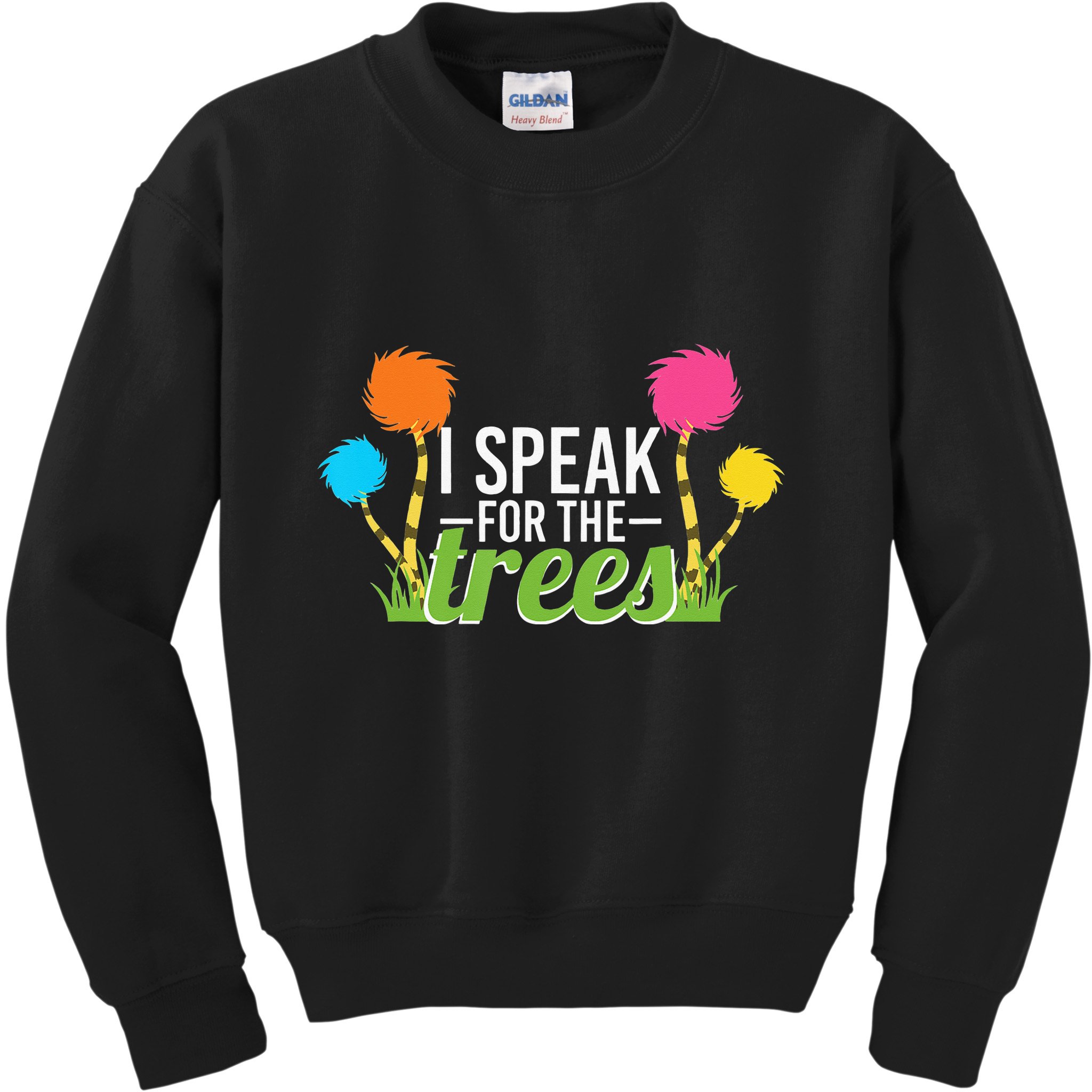 Earth Day Nature Lover Design Speak For The Trees Kids Sweatshirt