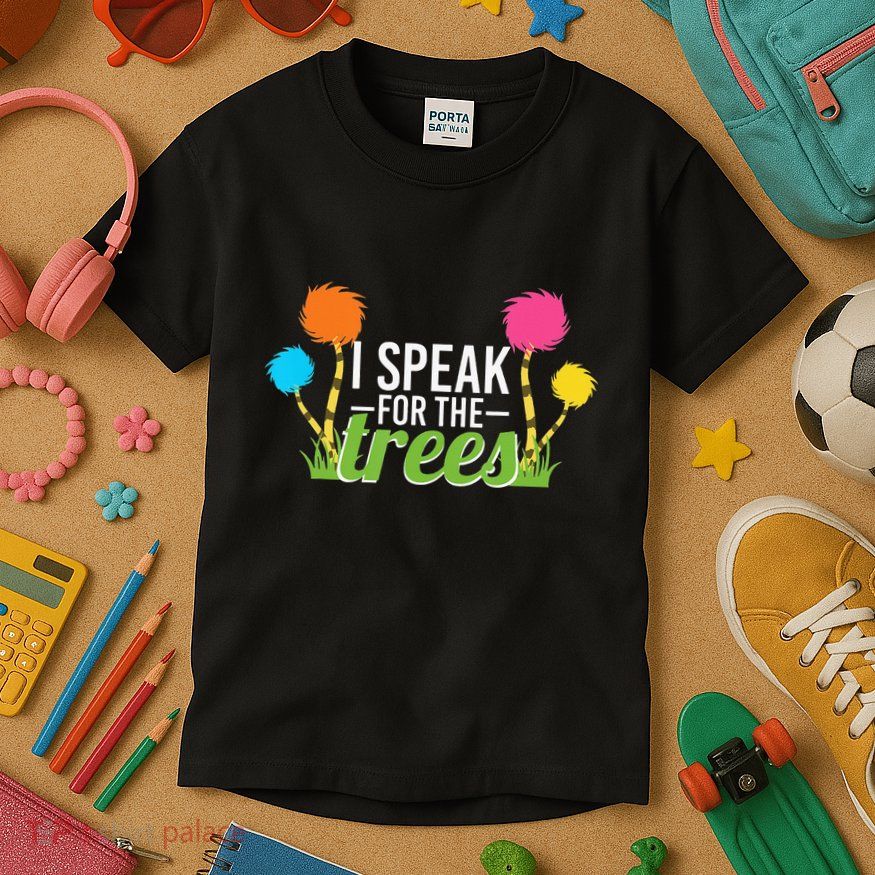Earth Day Nature Lover Design Speak For The Trees Kids T-Shirt