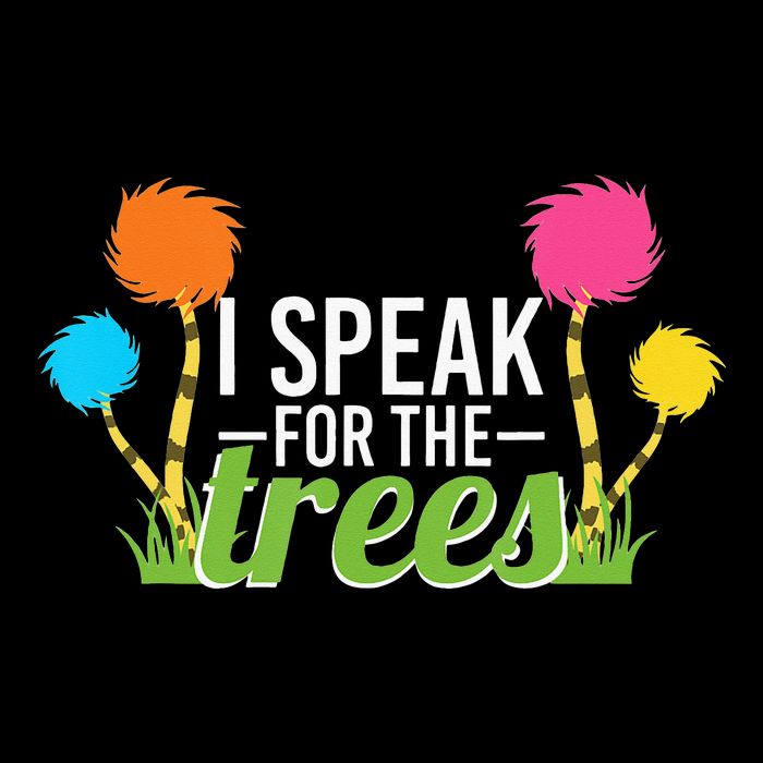 Earth Day Nature Lover Design Speak For The Trees Zip Tote Bag