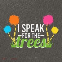 Earth Day Nature Lover Design Speak For The Trees Cotton Canvas Backpack